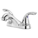 Pfirst Series 2-Handle 4" Centerset Bathroom Faucet in Polished Chrome