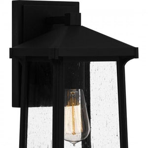 Quoizel SAT8407MBK Satterfield Outdoor wall 1 light matte black Outdoor Lantern