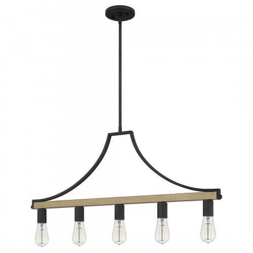 Quoizel CMS534GK Colombes Linear chandelier 5 lights grey ash Chandelier