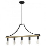 Quoizel CMS534GK Colombes Linear chandelier 5 lights grey ash Chandelier