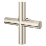 Pfister Polished Nickel Single Cross Handle for Slide Bar Kit HHL-G16TNTD