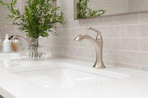 Pfister Brushed Nickel Single Control Bathroom Faucet LG42-RH2K