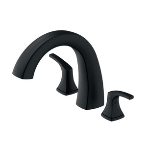 Gerber D300918BST Satin Black Vaughn Three Piece Roman Tub Trim Kit