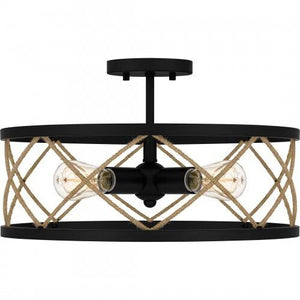 Quoizel QSF5632MBK Quoizel Semi-Flush Mount Semi flush 4 lights matte black Semi-Flush Mount