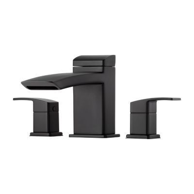 Pfister Black Kenzo 3-hole Roman Tub, Trim Only RT6-5D1B