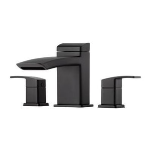 Pfister Black Kenzo 3-hole Roman Tub, Trim Only RT6-5D1B