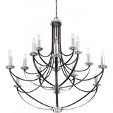 Quoizel ANA5015K Alana 15 light chandelier mystic blk Chandelier