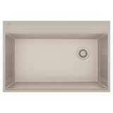 FRANKE MAG61031OW-CHA Maris Topmount 33-in x 22-in Granite Single Bowl Kitchen Sink in Champagne In Champagne