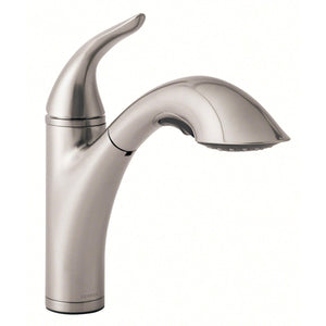 Gerber D455221BS Antioch Single Handle Pull-out Kitchen Faucet - Satin Black