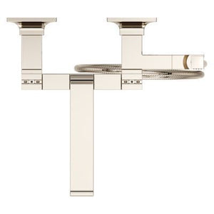 Pfister Polished Nickel Wall Mount Tub Filler Without Handles LG6-3VRVD