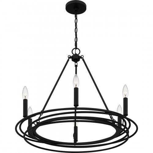 Quoizel CPE5025MBK Calliope Chandelier 6 lights matte black Chandelier