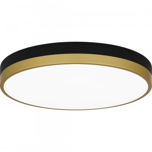 Quoizel WLN1615MBKG Weldin Flush mount led matte black gold Flush Mount