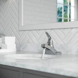 Pfirst Series Single Control 4" Centerset Bathroom Faucet in Polished Chrome