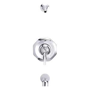 Gerber D500028LSTC Chrome Draper Tub & Shower Trim Kit, Without Showerhead