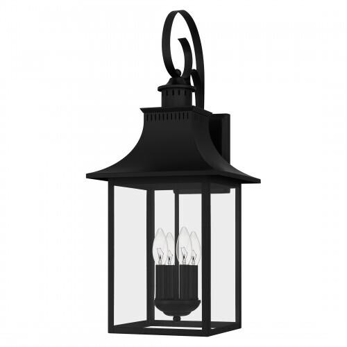 Quoizel CCR8412K Chancellor Outdoor wall 4 lights mystic black Outdoor