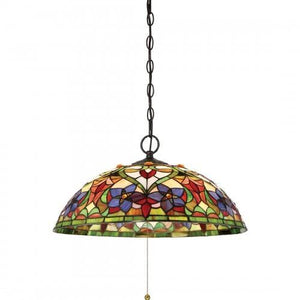 Quoizel TFVT1820VB Violets Pendant down tiffany 20"d Pendant