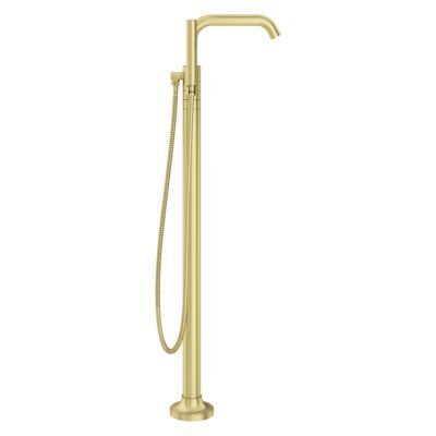 Pfister Brushed Gold 2-handle Tub Filler With Hand Shower
