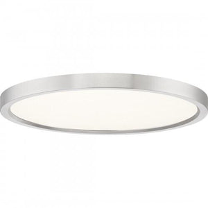 Quoizel OST1715BN Outskirts Flush mount 15"d brushed nickel Flush Mount