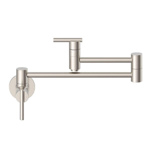 Gerber D205058BS Satin Black Parma Wall Mount Kitchen Pot Filler