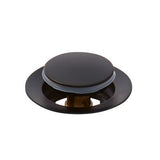 Push and Seal All Metal Drain in Matte Black