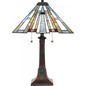 Quoizel TFMK6325VA Maybeck Table lamp tiffany 2 light valiant bronz Table Lamp