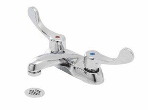 Gerber GC044542 Chrome Commercial Two Handle Centerset Lavatory Faucet W/ Wrist BLA...