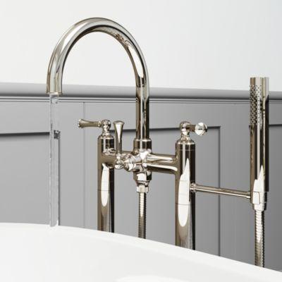 Pfister Polished Nickel Tisbury Free Standing Tub Filler LG6-1TBD