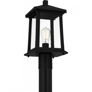 Quoizel SAT9009MBK Satterfield Outdoor post 1 light matte black Outdoor Lantern