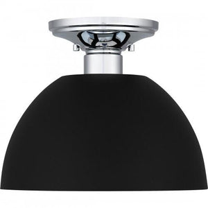 Quoizel QSF5575EK Quoizel Semi-Flush Mount Semi flush 1 light earth black Semi-Flush Mount