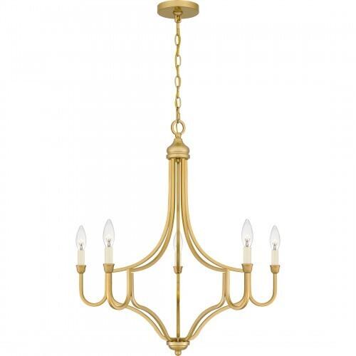 Quoizel MAB5026LG Mabel Chandelier 5 lights light gold Chandelier