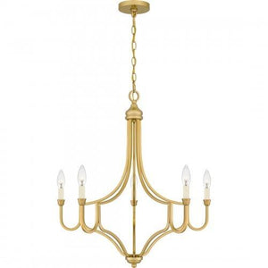 Quoizel MAB5026LG Mabel Chandelier 5 lights light gold Chandelier