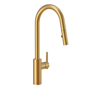 Gerber D454058BS Parma Cafe Single Handle Pull-down Kitchen Faucet - Satin Black