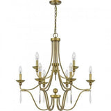 Quoizel JOU5032AB Joules Chandelier 9 light aged brass Chandelier