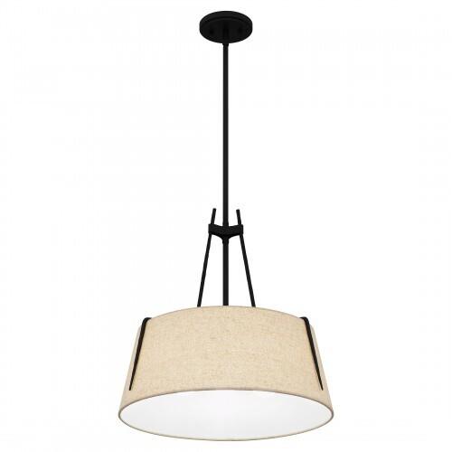 Quoizel LOA2818MBK Leona Pendant 3 lights matte black Pendant