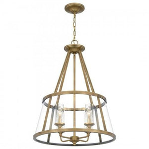 Quoizel BAW1820WS Barlow Pendant 4 light weathered brass Pendant