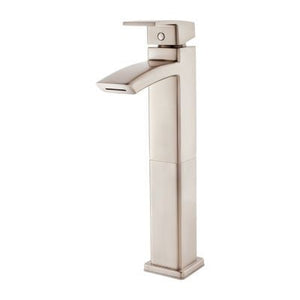 Pfister Brushed Nickel Kenzo Single Handle Vessel Faucet LG40-DF1K