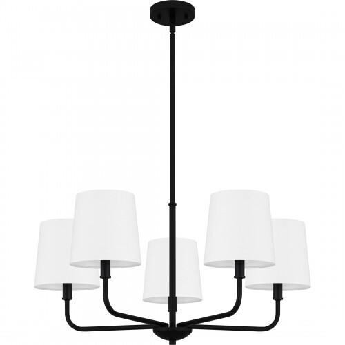 Quoizel GGR5028MBK Gallagher Chandelier 5 lights matte black Chandelier