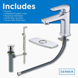 Gerber D225070BS Tribune Single Handle Bathroom Faucet - Satin Black