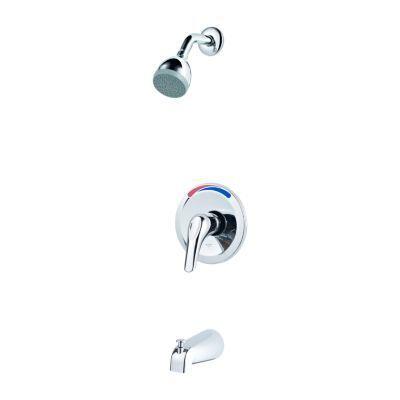 Polished Chrome Pfirst Series 1-handle Tub & Shower, Trim Only Job ...