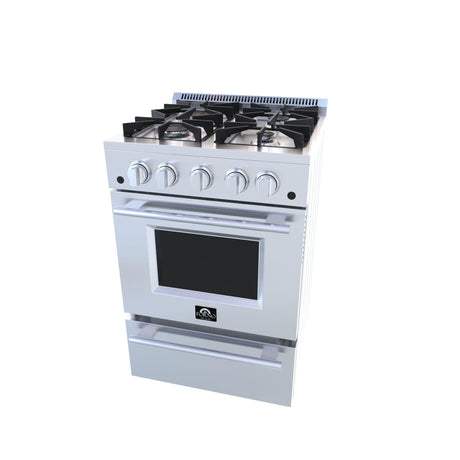 Forno FFSGS6272-24 24" / 2.3 CF Gas Range, Convection, AirFry