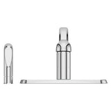 Pfirst Series 1-Handle Kitchen Faucet with Side Spray in Polished Chrome