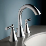 Saxton 2-Handle 8" Widespread Bathroom Faucet in Polished Chrome