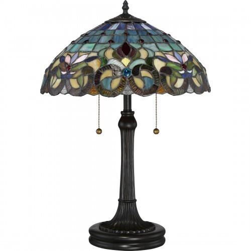 Quoizel TF3180TVB Lyric Table lamp tiffany Table Lamp