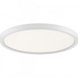 Quoizel OST1715W Outskirts Flush mount 15"d white Flush Mount
