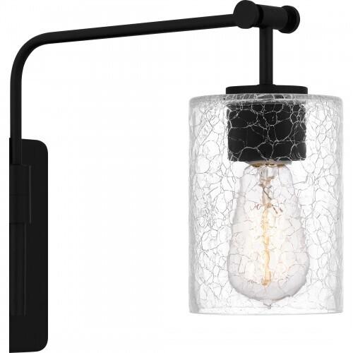 Quoizel QW16134MBK Quoizel Wood Wall 1 light matte black Wall Sconce