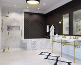 Park Avenue 8" Widespread Bathroom Faucet in Brushed Gold