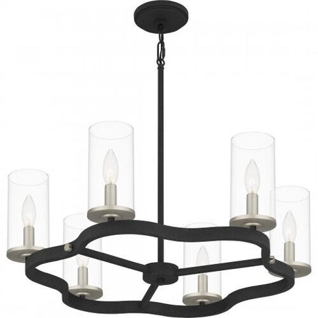 Quoizel DVY5026MB Daverty Chandelier 6 lights mottled black Chandelier