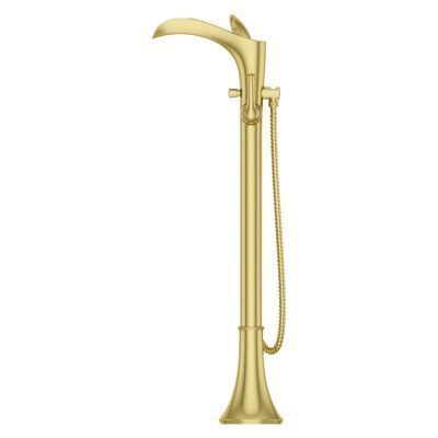 Pfister Brushed Gold Tub Filler With Hand Shower