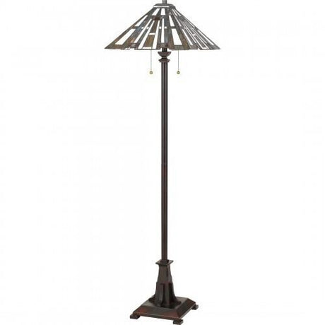 Quoizel TFMK9362VA Maybeck Floor lamp tiffany 2 light valiant bronz Floor Lamp