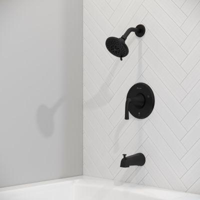 Pfister Matte Black 1-handle Tub & Shower Faucet LG89-8MCAB